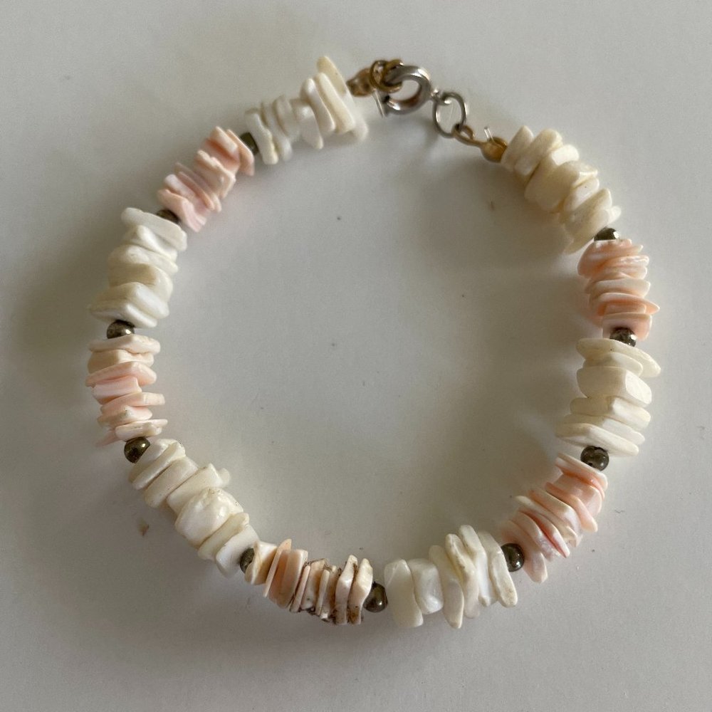 Pink Natural Stone Rose Quartz Bracelet for child or small wrist